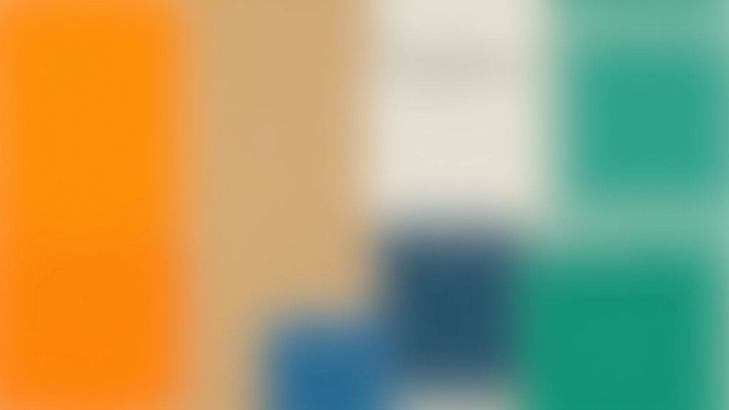 Palet met Nederlandse klassieke kleuren: oranje, blauw, wit en groen in harmonische combinatie