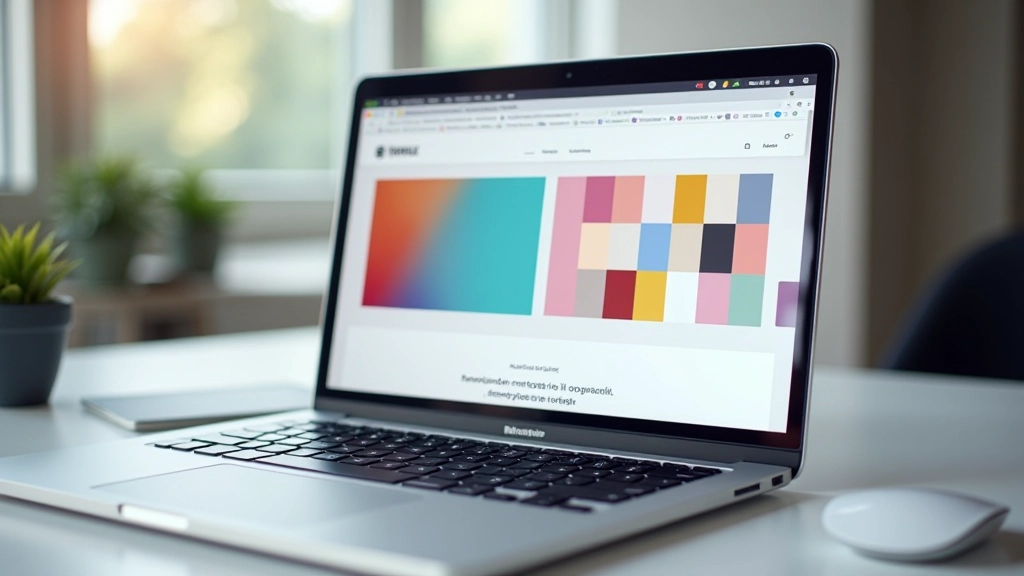 Twee mockups van websites naast elkaar met verschillende kleurpaleten ter vergelijking