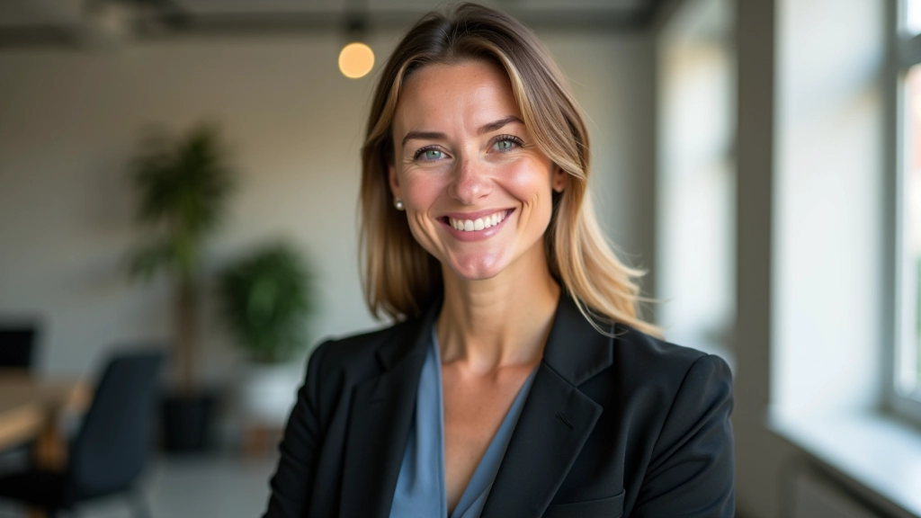 Portret van ervaren kleurtheorie specialist, Nederlandse ontwerper, natuurlijk licht, kantooromgeving